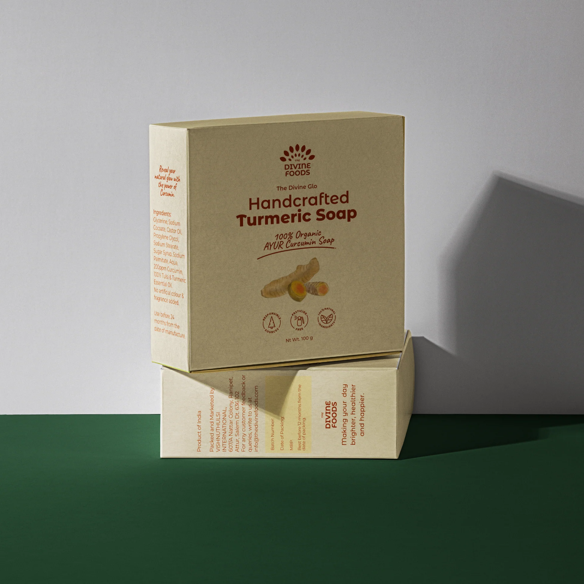 Organic Handcrafted Curcumin - Rich Turmeric Soap